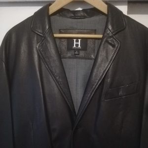 New Tommy Hilfiger Long lamb leather coat